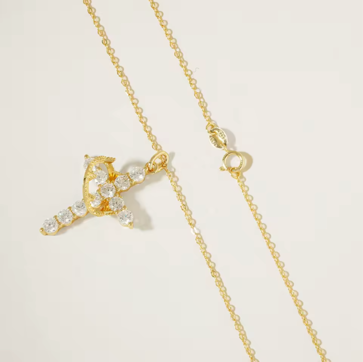 Cross & Crown Necklace