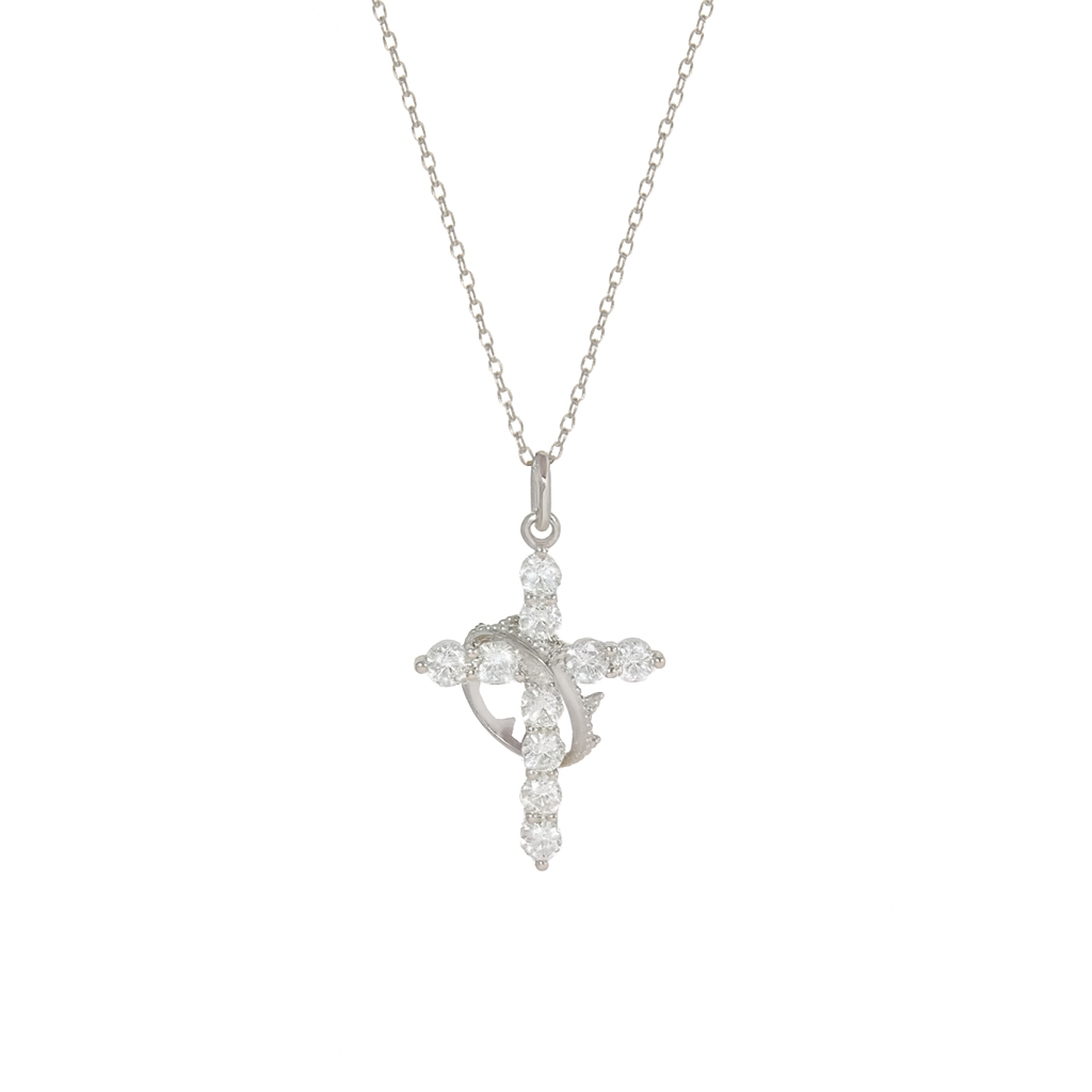 Cross & Crown Necklace